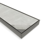 Tile Insert Rectangle Floor Waste Gun Metal Grey 800*100*21 Tile Insert Rectangle Floor Waste Gun Metal Grey 800*100*21